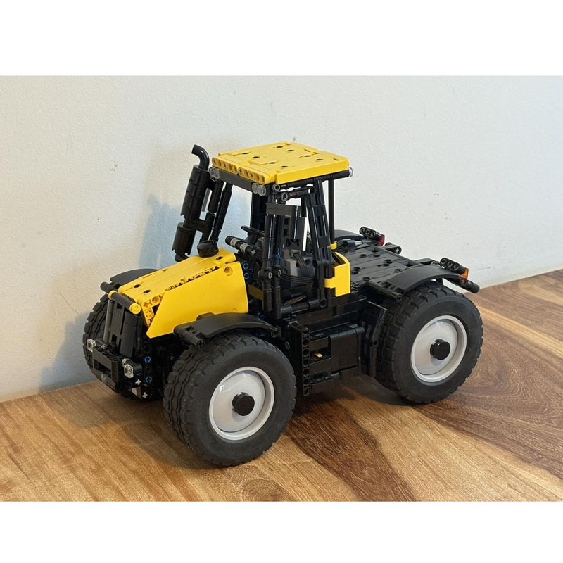 Urban Farming Agriculture - MOC-254775 Urban Farm Agriculture Gelb-Schwarzer Traktor-Bausteinmodell,