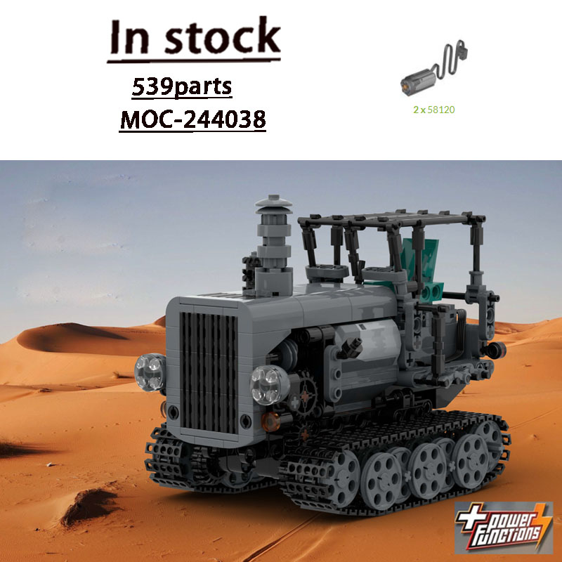 Urban Farming Agriculture - MOC-244038 Urban Retro Landwirtschaftlicher Traktor Baustein-Modell